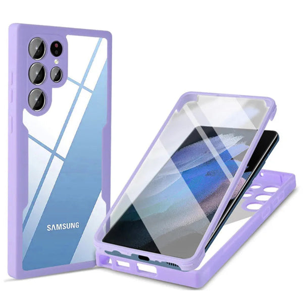 360 Full Body Protection Case For Samsung Galaxy S21 FE Ultra S21 Plus Front Screen Shockproof Cover